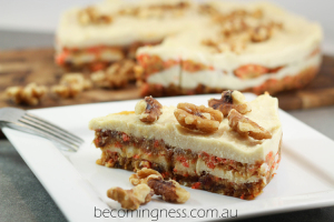 raw carrot cake