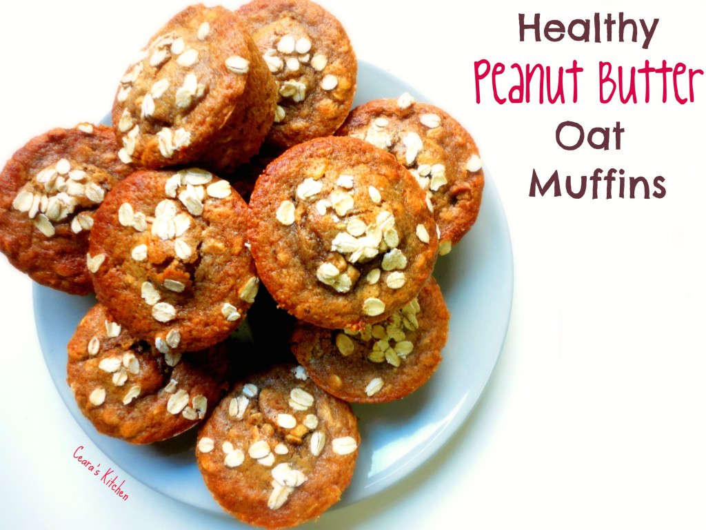 Healthy Peanut Butter oat muffins main text