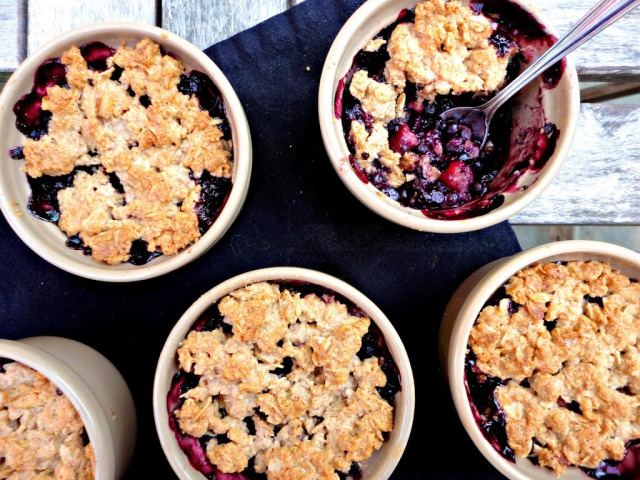 Blueberry crumble 1