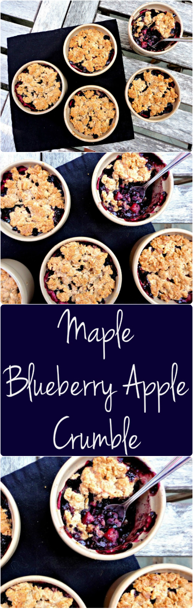 Maple Blueberry Apple Crumble Collage