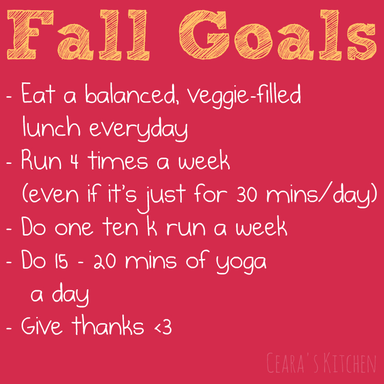 Fall Goals