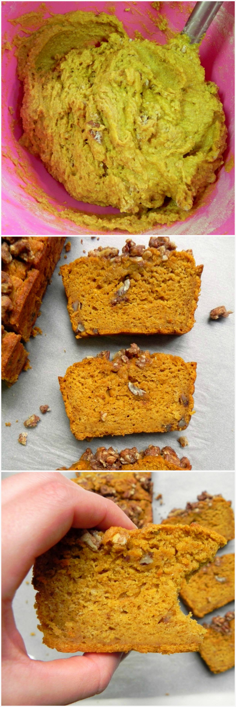 Healthy Pumpkin Bread With Maple Pecan Crumble Vegan
