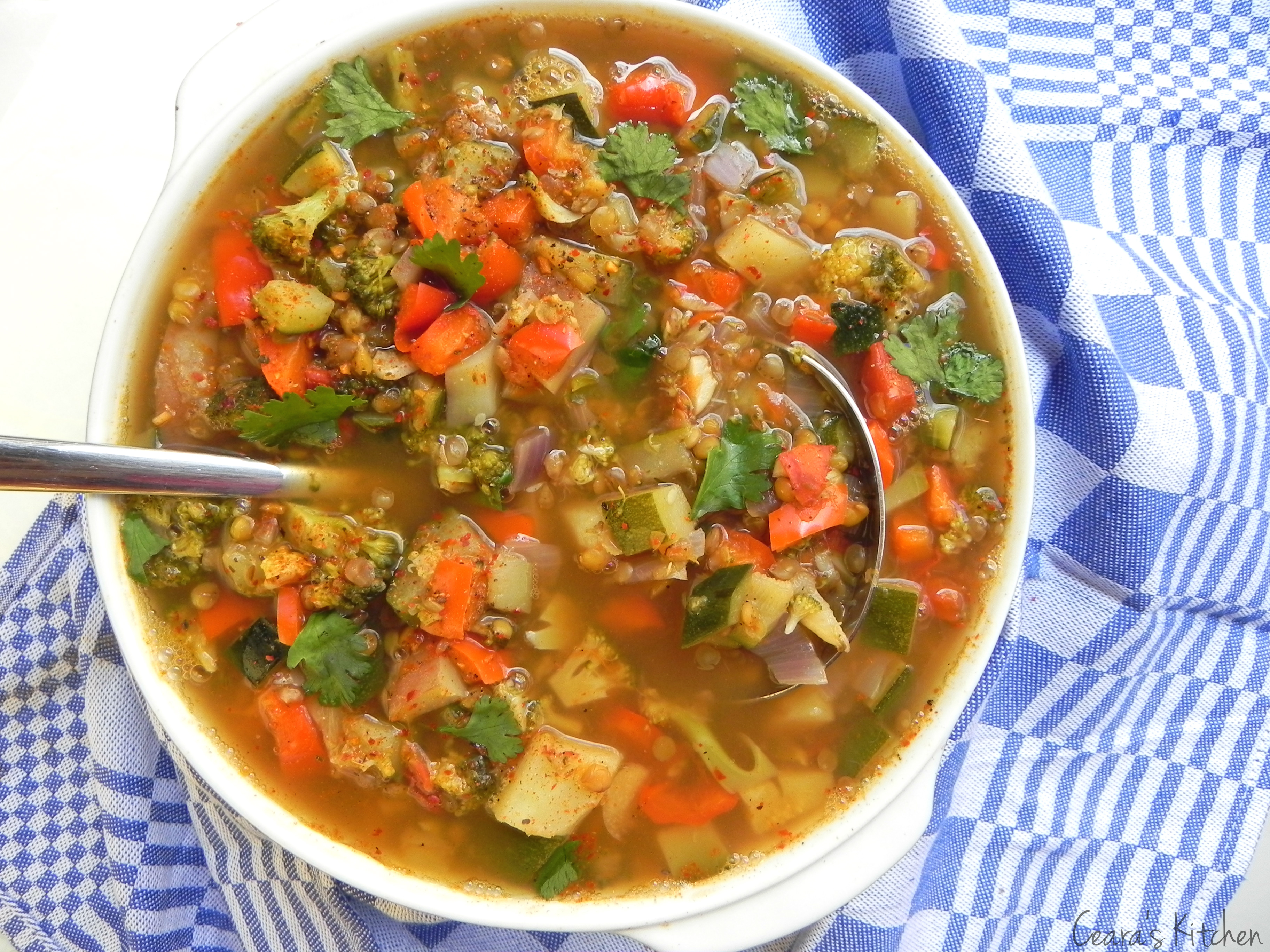 Spring Vegetable Kitchen Sink Soup