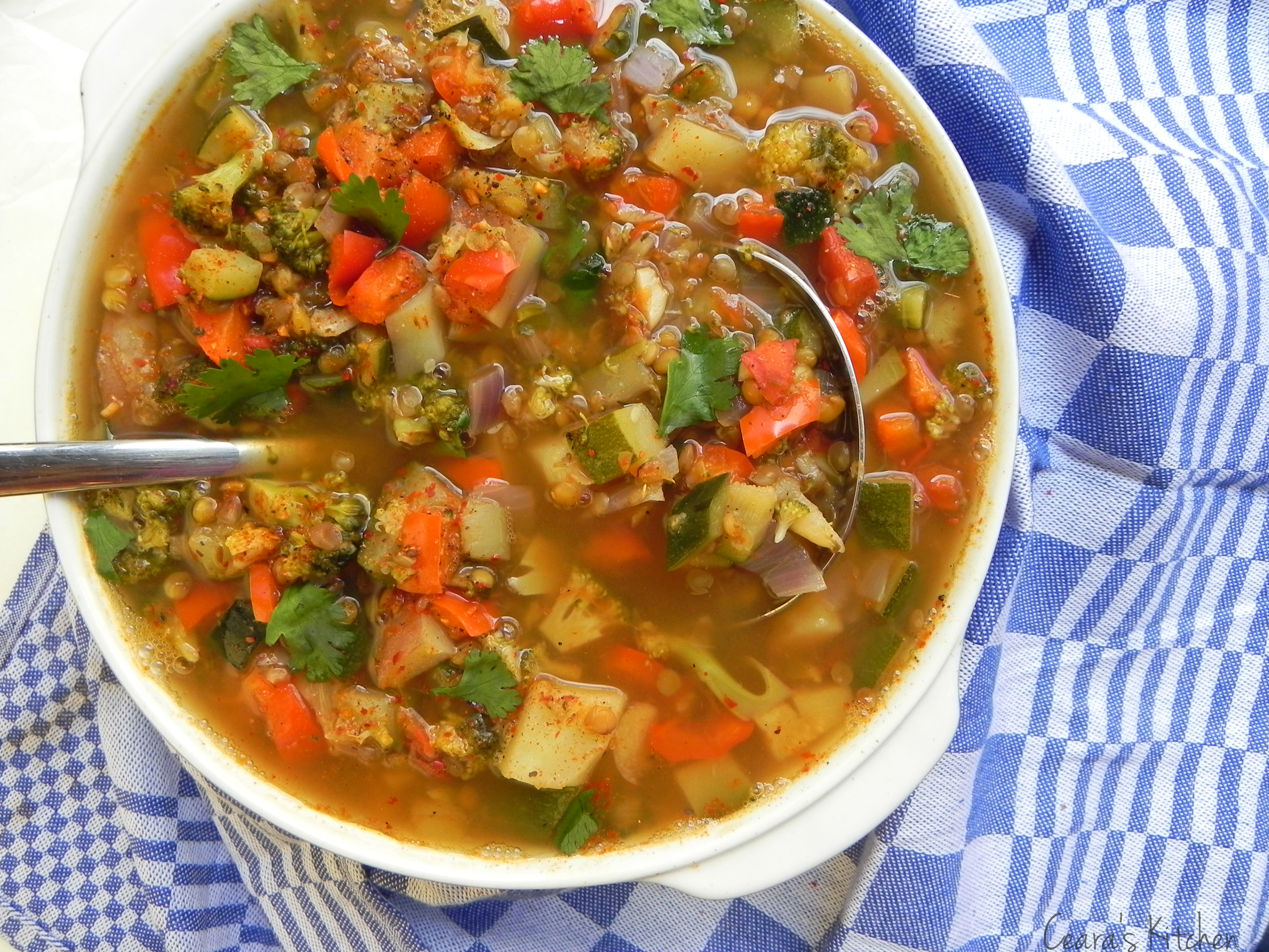 Spring Vegetable Kitchen Sink Soup