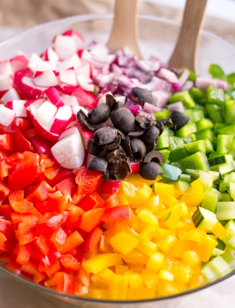 Healthy Rainbow Pasta Salad