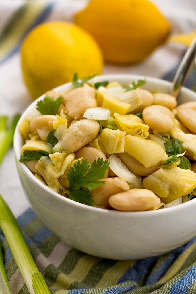 White Bean and Artichoke Salad Vegan Healthy Gluten Free