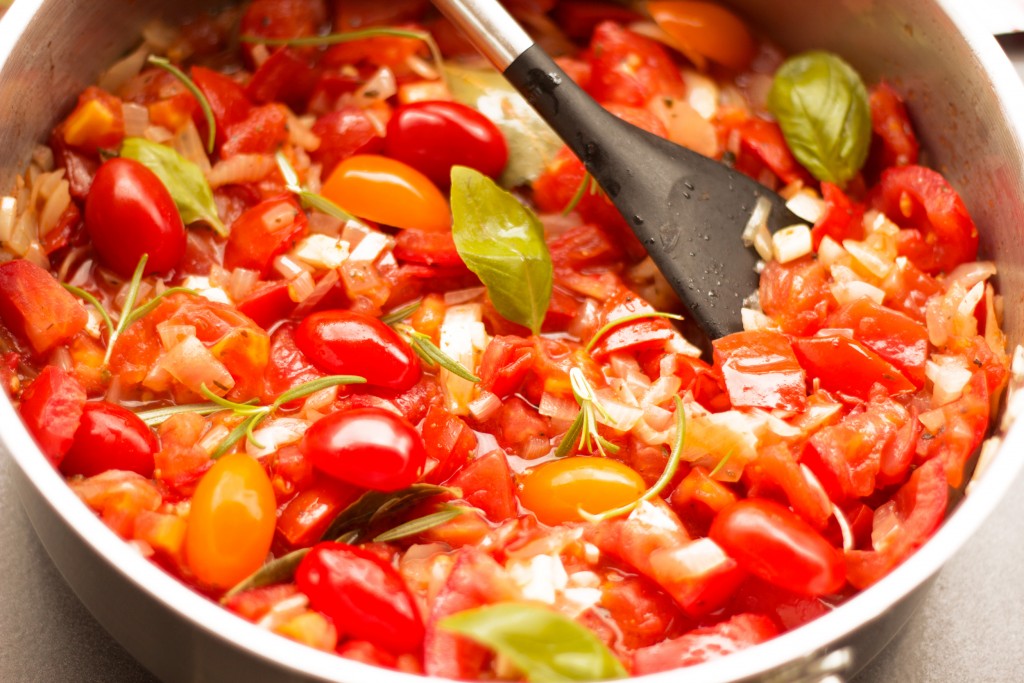 Garden Tomato Pasta Vegan Healthy recipe