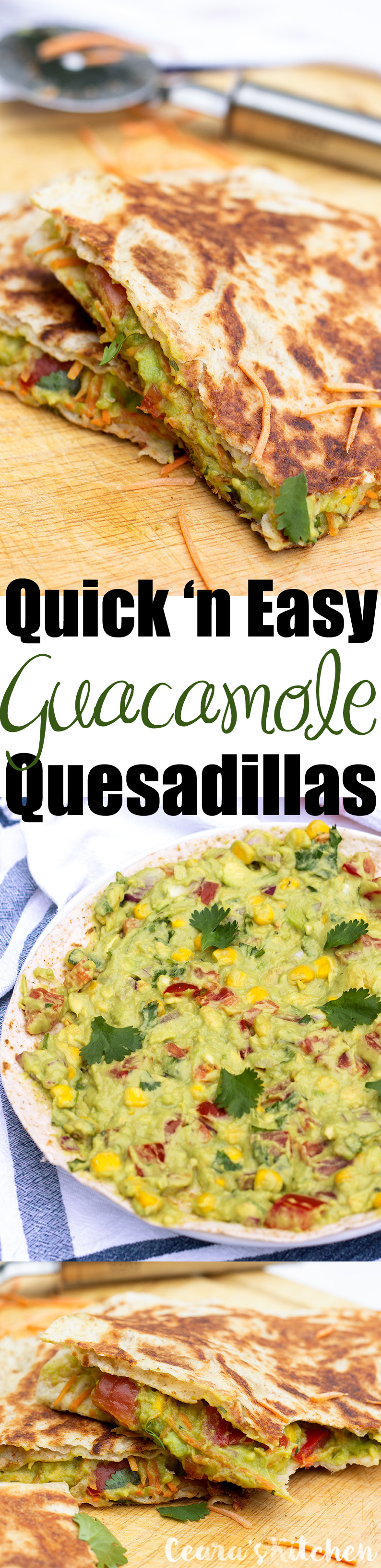Quick and Easy Guacamole Quesadillas Quick and Easy Guacamole Quesadillas