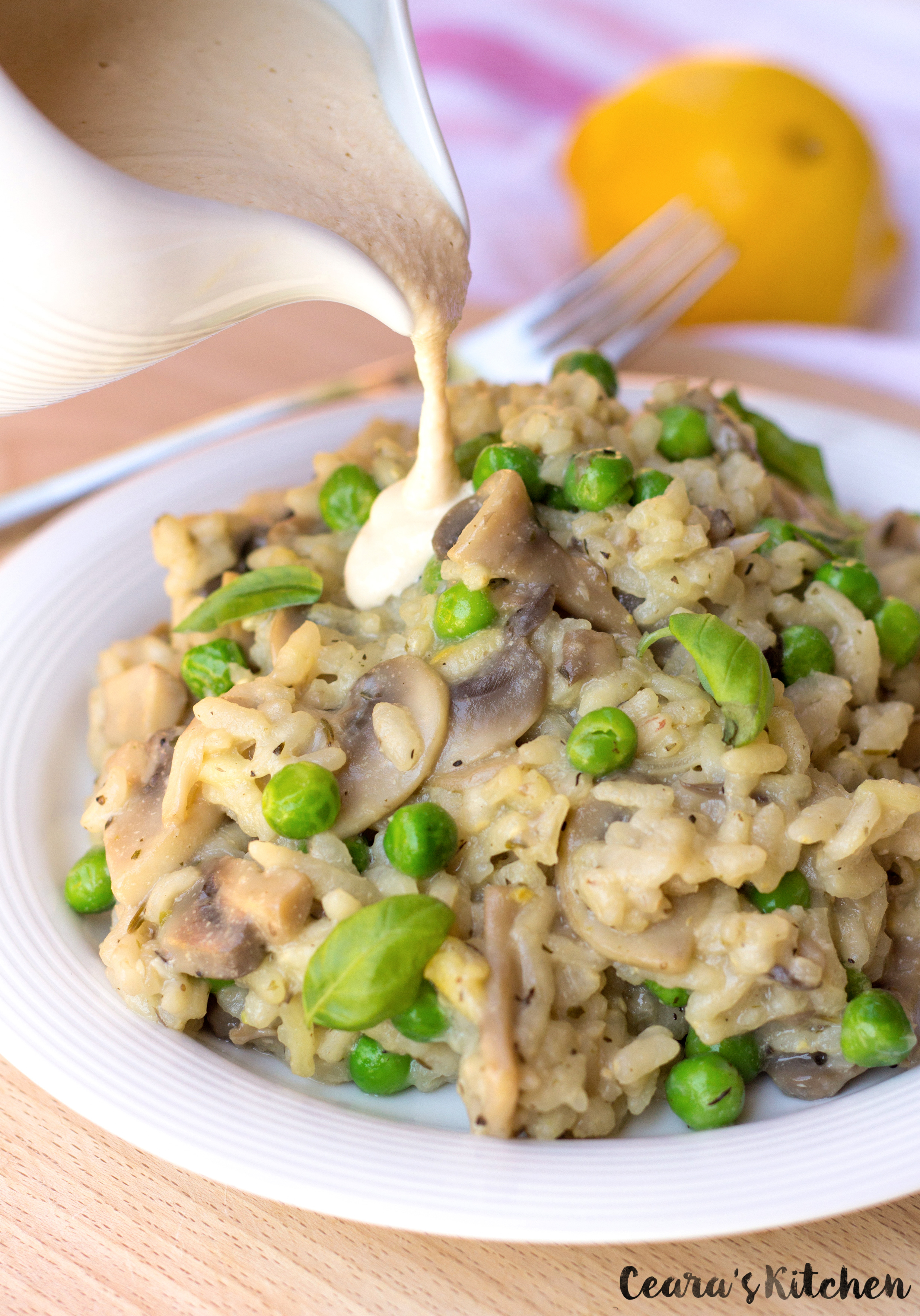 creamy garlic mushrooms