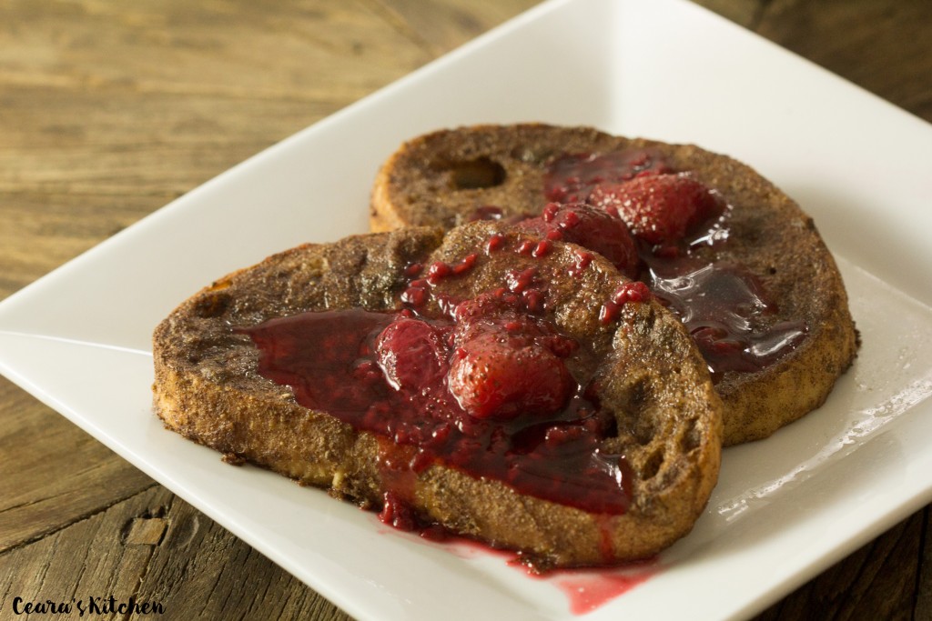 Vegan French Toast with Berry Compote