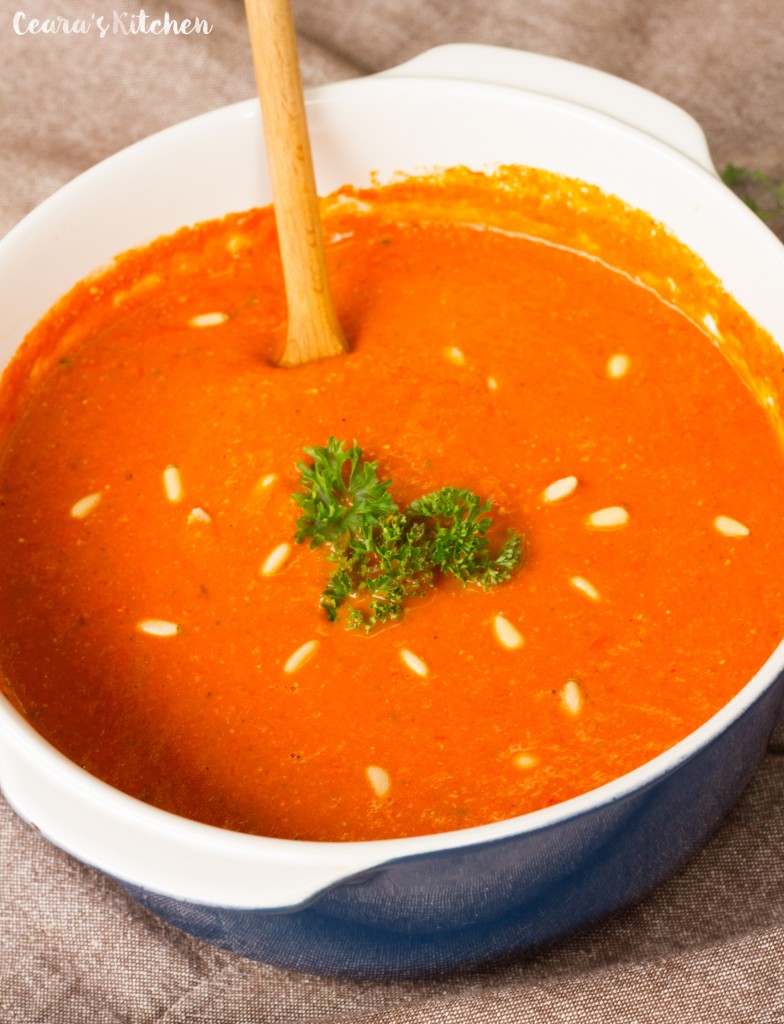 red pepper soup	