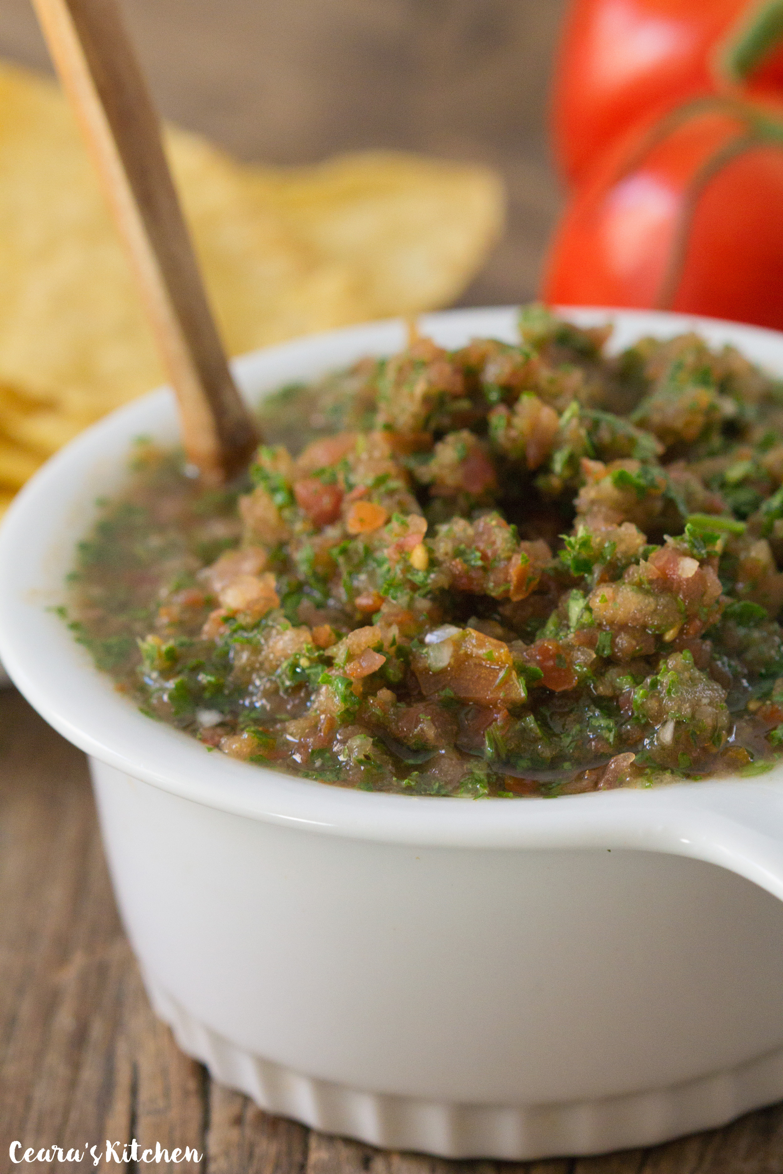blender kale salsa