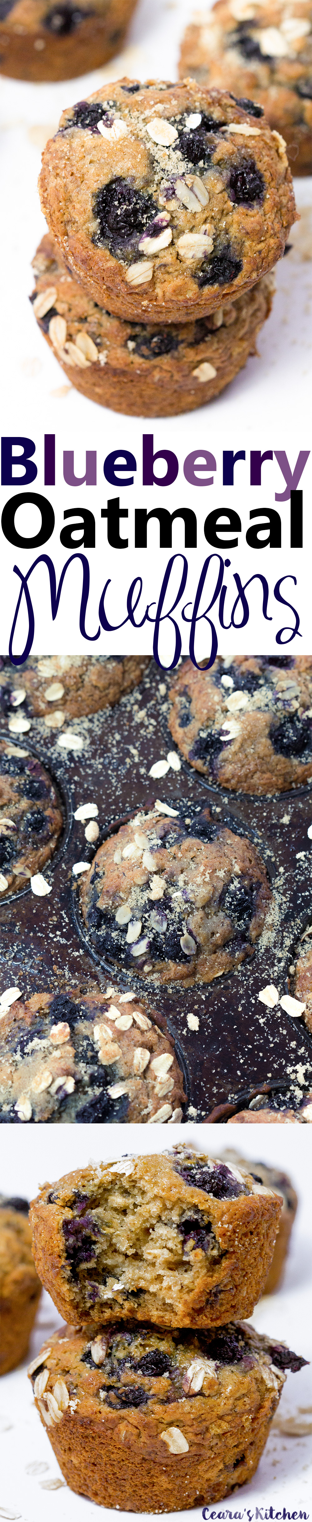 blueberry oatmeal muffins