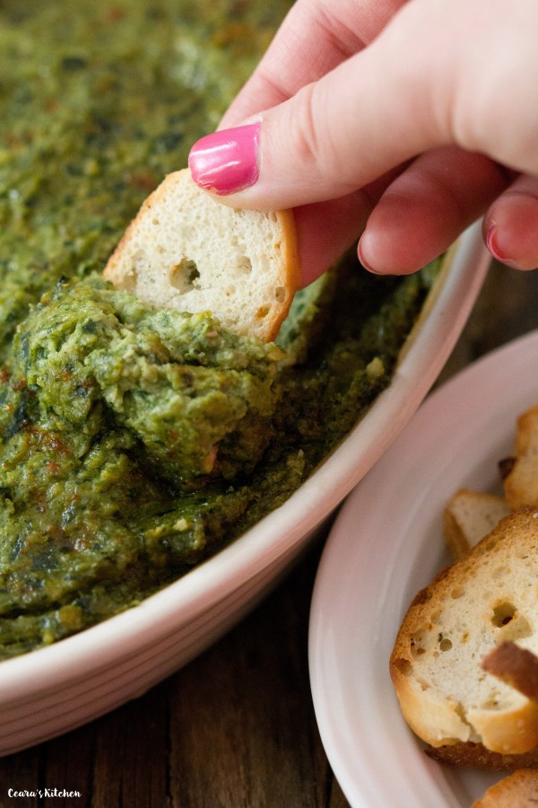 Healthy Creamy Vegan Spinach Dip Ceara's Kitchen