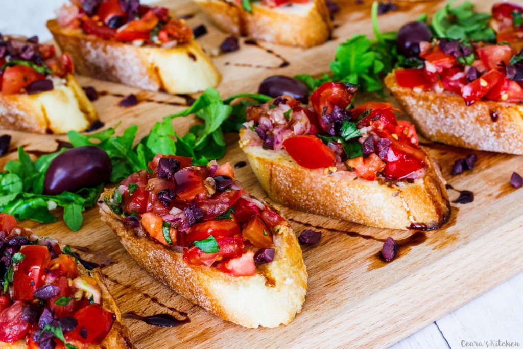 Easy Vegan Bruschetta Ceara S Kitchen