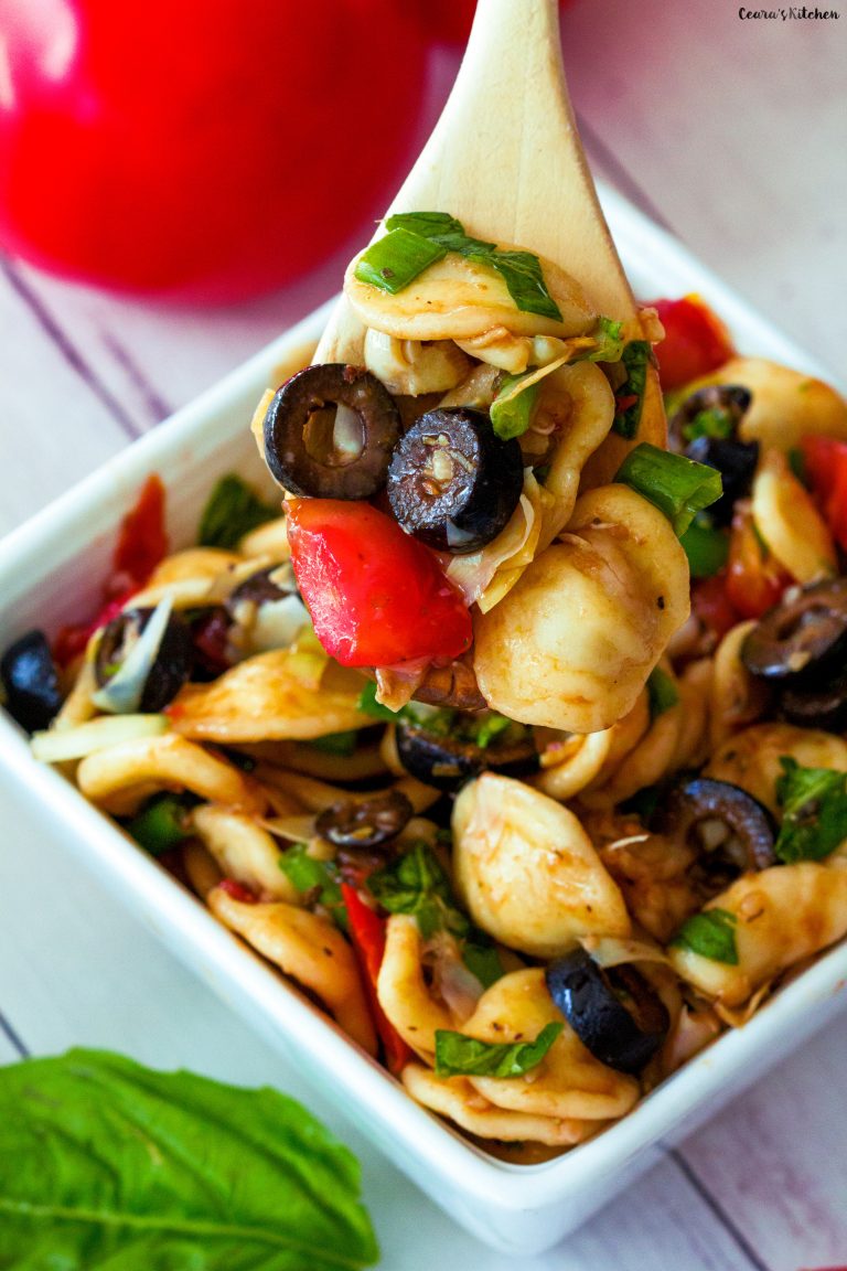 Healthy Orecchiette Pasta Salad Ceara's Kitchen