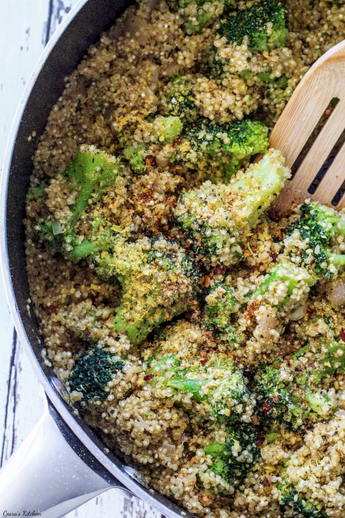 Vegan One Pot Broccoli Quinoa