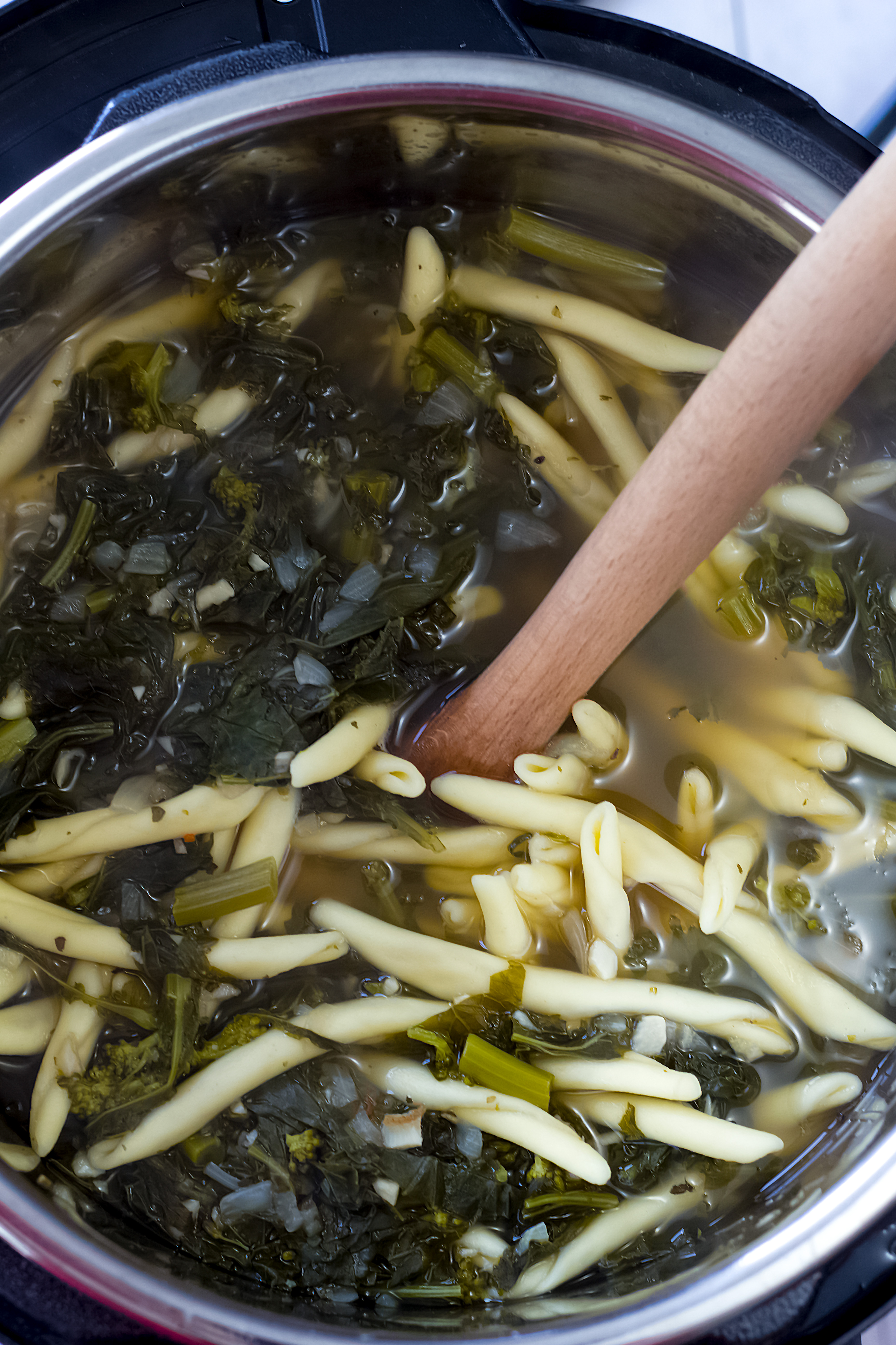 rapini garlic soup