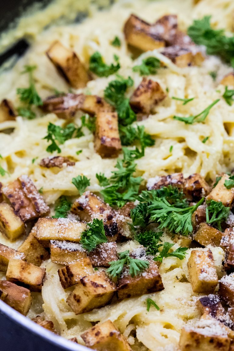 Vegan Spaghetti Carbonara Ceara's Kitchen